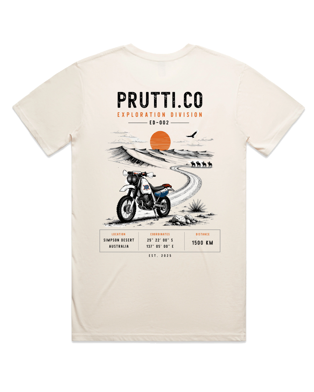 ED - 002 Simpson Desert Tee ECRU