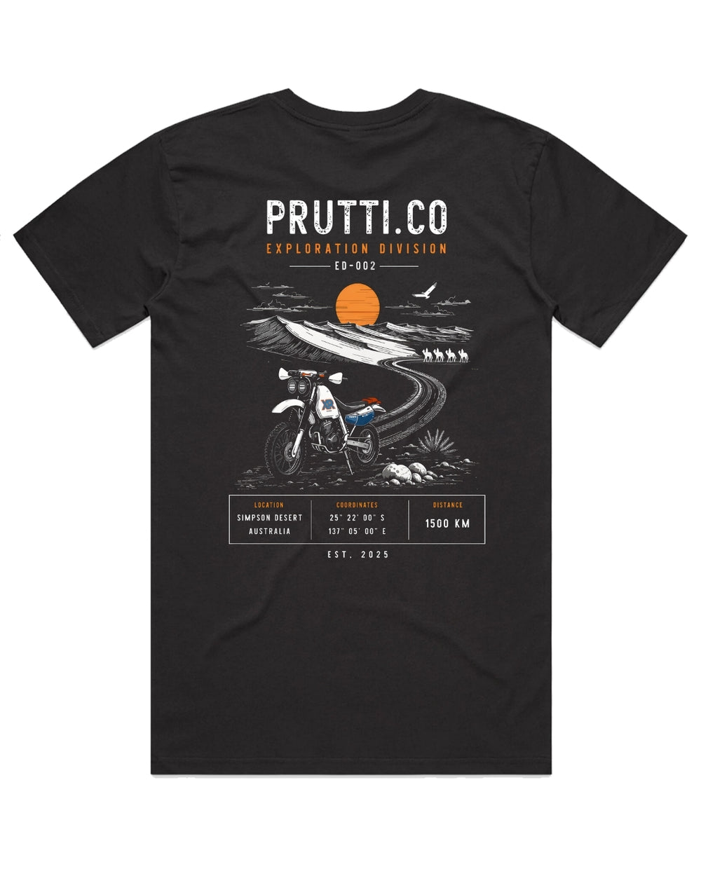 ED - 002 Simpson Desert Tee Black